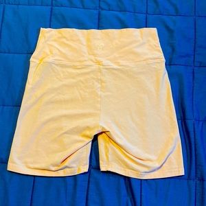 Peach TNA Biker Shorts